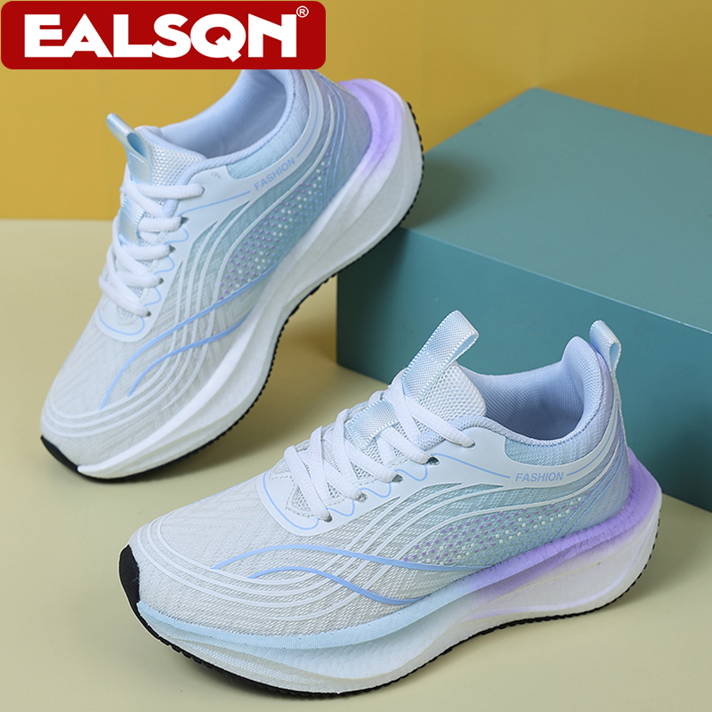 여성용 초경량 통기성 화이트 스니커즈, 캐주얼 레이스업 - Breathable Mesh Athletic Shoes 리뷰 및 가격