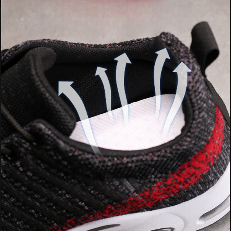 남성 운동화 니트 신발 패션 캐주얼 운동화 통기성 스포 - Knit Fabric Lace Up Sneakers 리뷰 및 가격