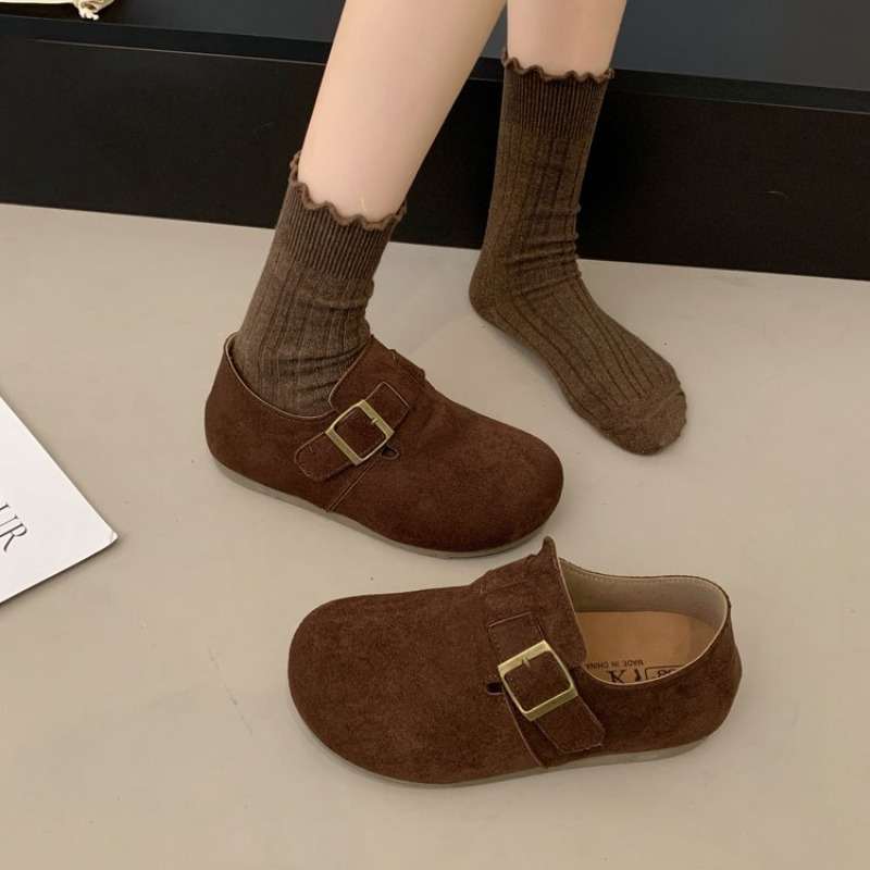 여성용 스웨이드 클로즈드 백 버켄 슈즈, 사각 메탈 버 - Women'S Shoes 리뷰 및 가격